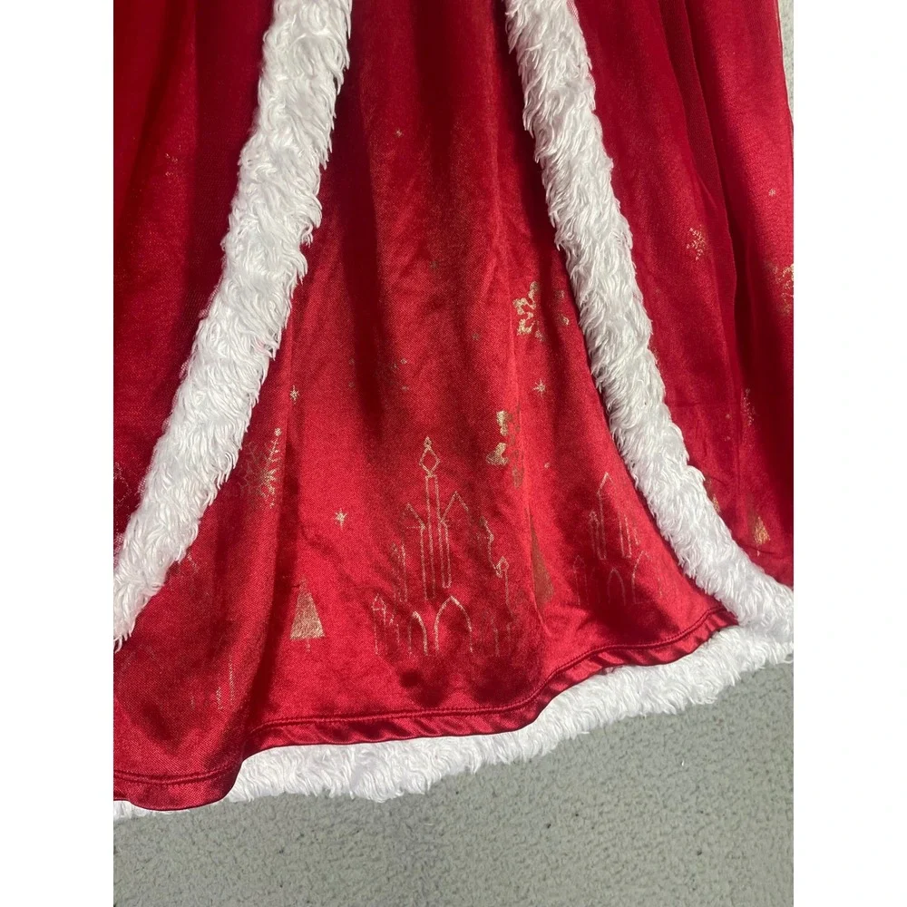 Disney Princess Christmas Nightgown Girls 6 6X Tiana Rapunzel Cinderella Belle